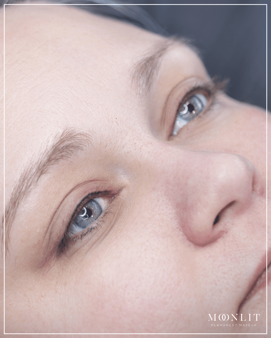 natural permanent eyeliner showing subtle lash enhancement tattoo improving eye definition and symmetry, professional PMU results by Salt Lake City Utah PMU artist